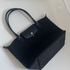 Longchamp all black tote medium